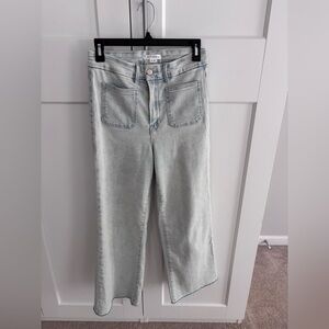 Good American Light Wash Palazzo Jean